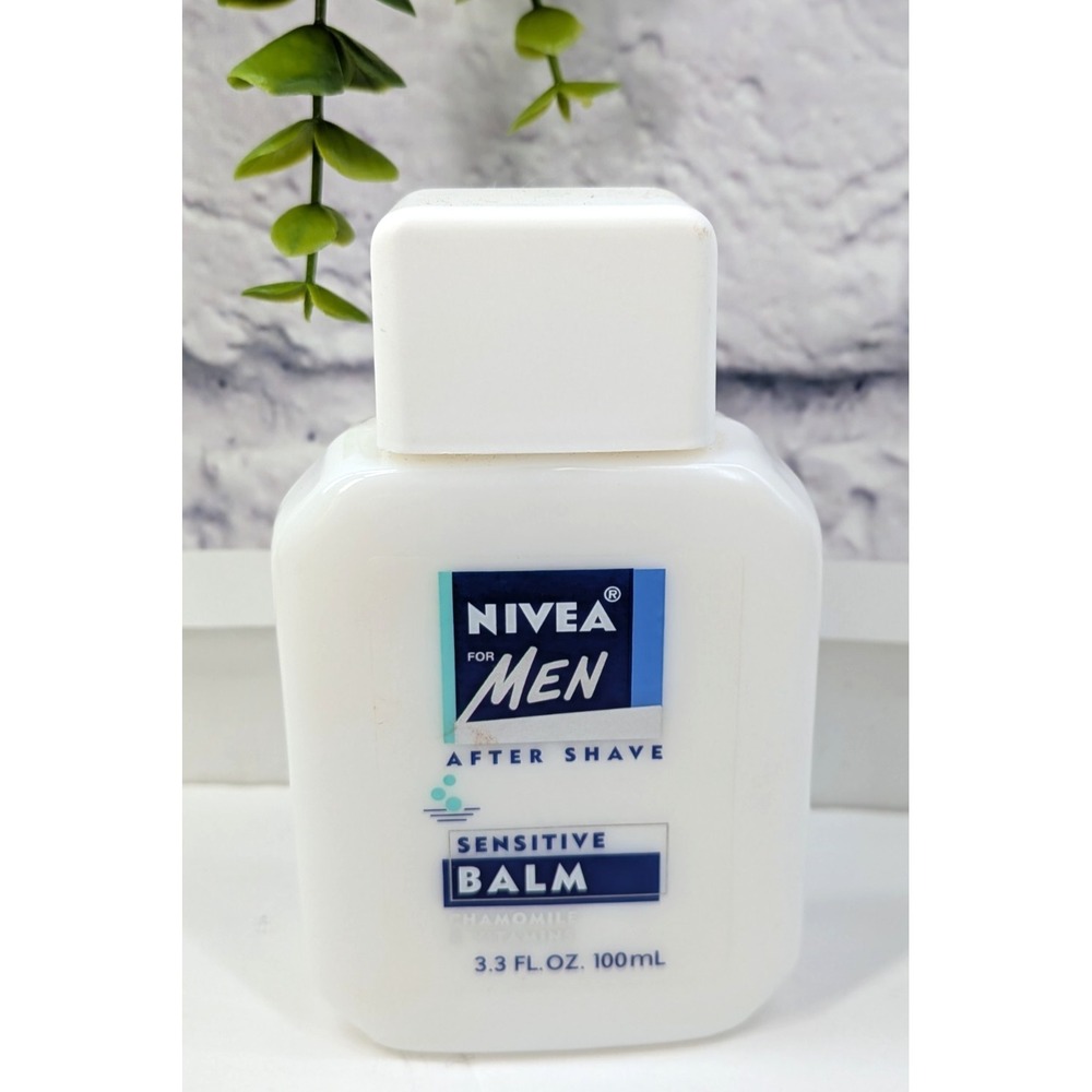 VINTAGE NEW!💙Nivea for Men Sensitive After Shave Balm 3.3oz Beiersdorf Germany